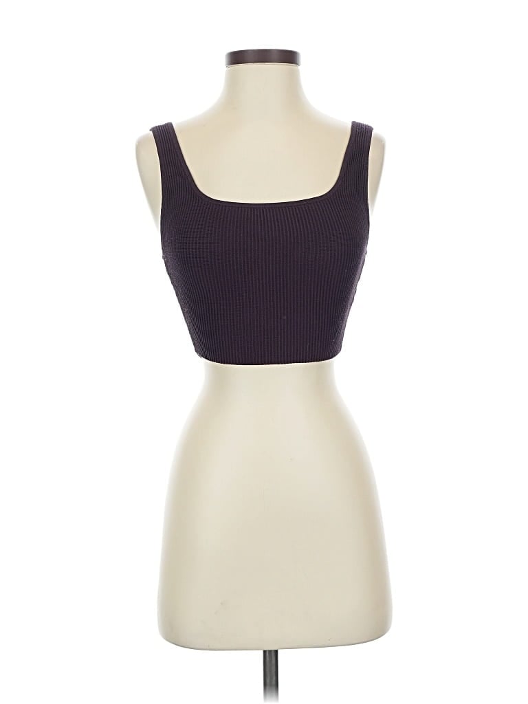 Pre-owned Babaton Tube Top Purple Strapless Neckline Tops