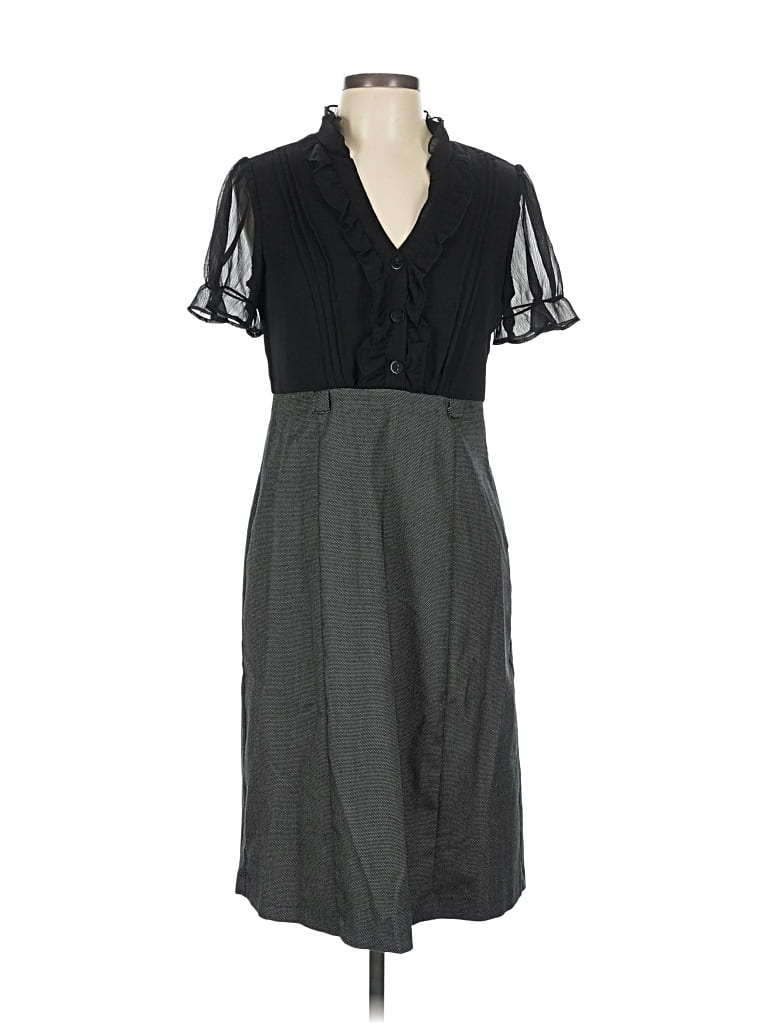 Pre-owned Dressbarn Casual Dress In Gray