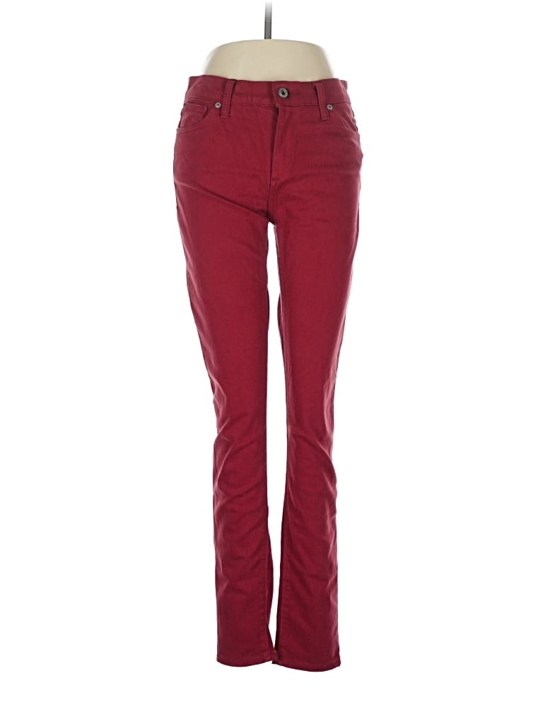 Pre-owned Lucky Brand Casual Pants In Burgundy