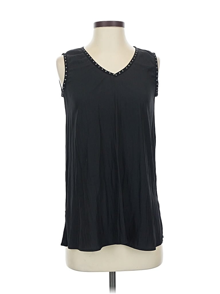 Pre-owned Lola And Sophie Sleeveless Blouse In Black