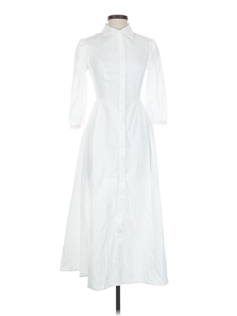 Pre-owned Rihoas Casual Dress In White