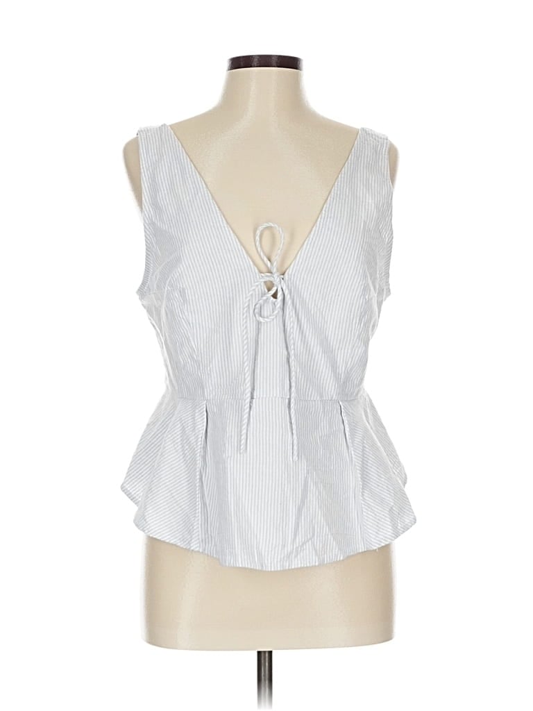 Free People Sleeveless Blouse In White