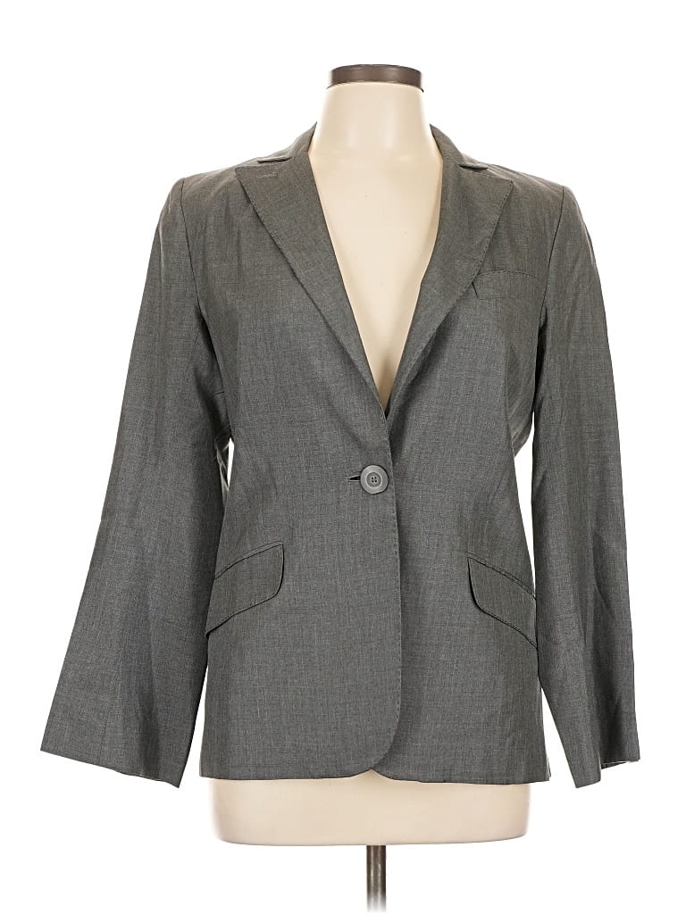 Pre-owned Max Studio Blazer Jacket In Gray