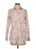 J. McLaughlin Print Pink Long Sleeve Button-Down Shirt Size S - photo 1