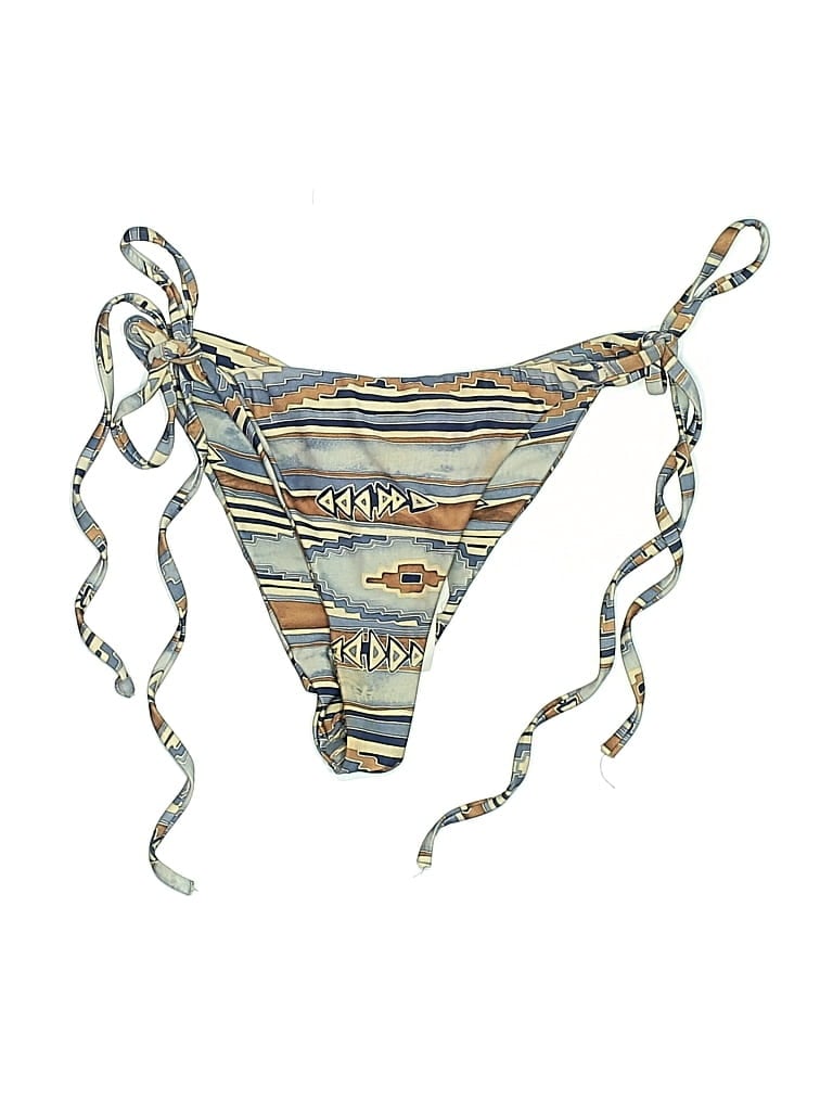 Pre-owned Frankies Bikinis Swimsuit Bottoms In Brown