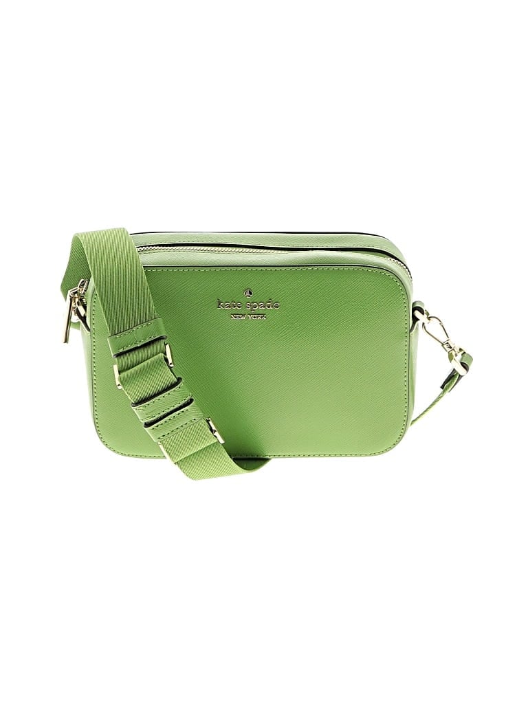 Pre-owned Kate Spade New York Leather Crossbody Bag In Green