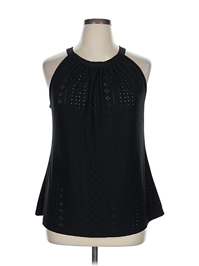 Pre-owned Unbranded Sleeveless Blouse In Black