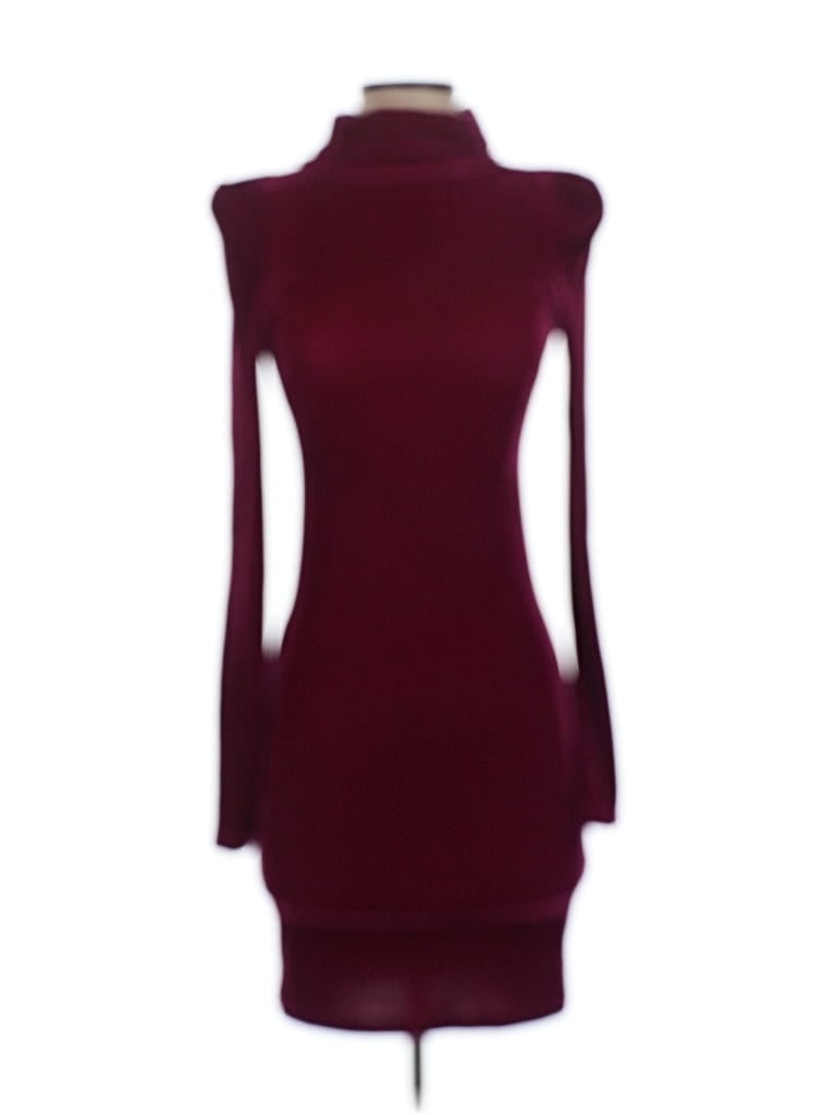 Pre-owned Guess Cocktail Dress In Burgundy