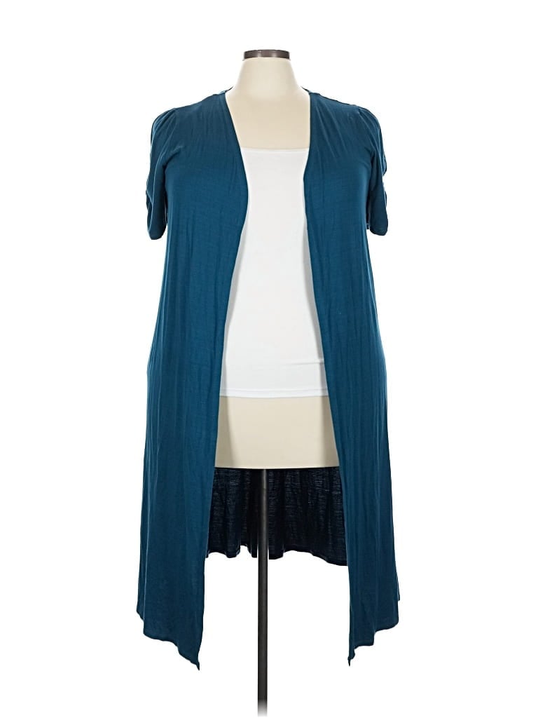 Pre-owned Torrid Cardigan Sweater In Blue