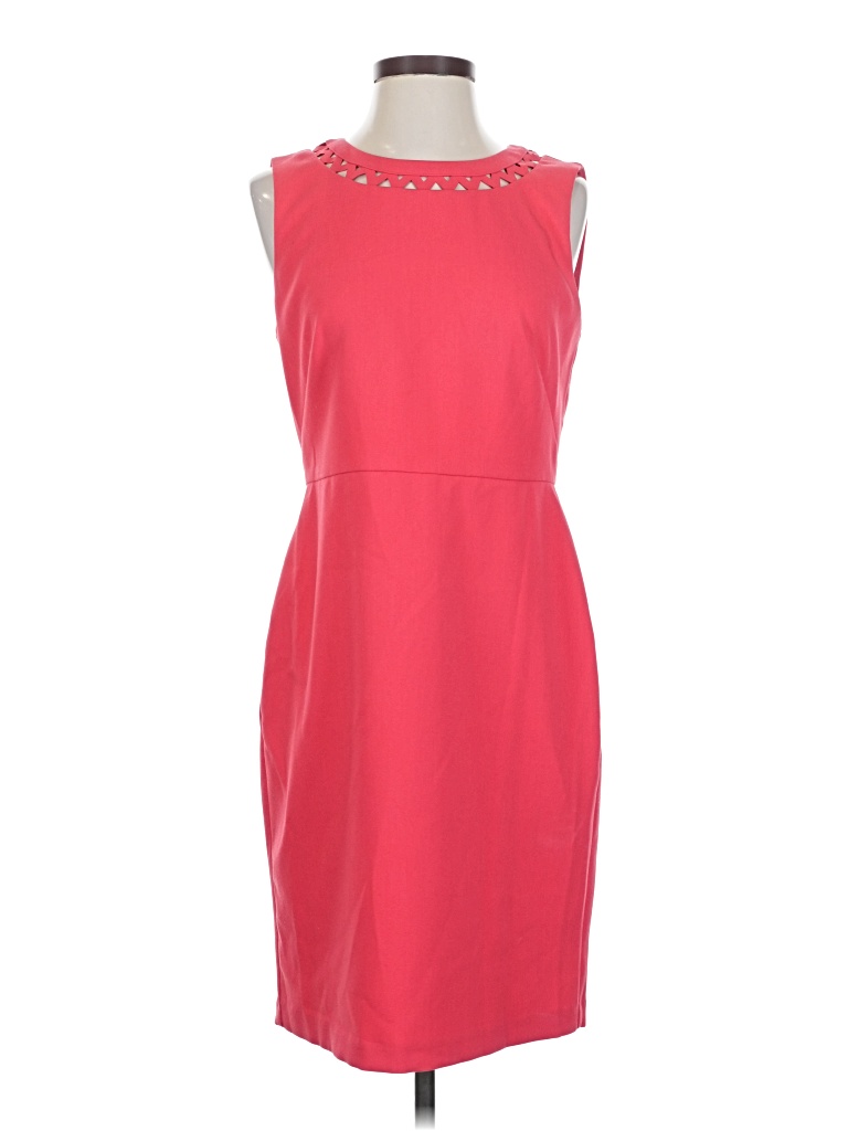 Pre-owned Ann Taylor Loft Cocktail Dress In Red