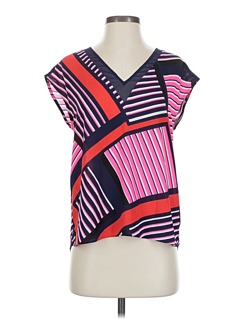 Pre-owned Express Short Sleeve Blouse In Pink