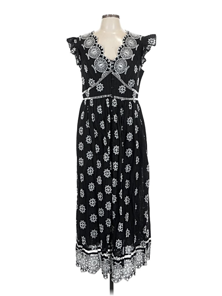 Pre-owned Ranna Gill Casual Dress In Black