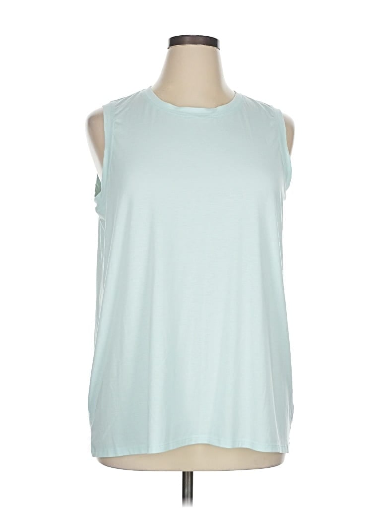 Pre-owned Athleta Sleeveless T-shirt In Blue