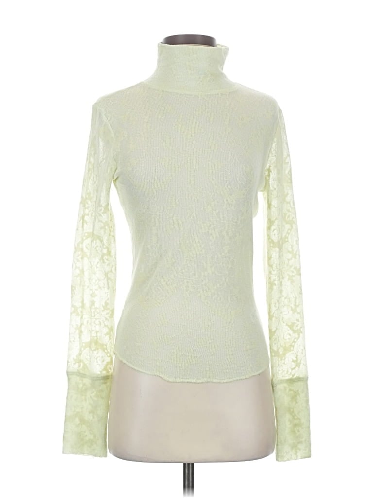 Pre-owned Intimately By Free People Long Sleeve Turtleneck In Green