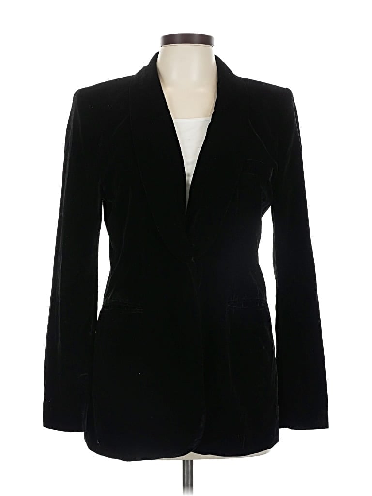 Pre-owned Zara Blazer Jacket In Black