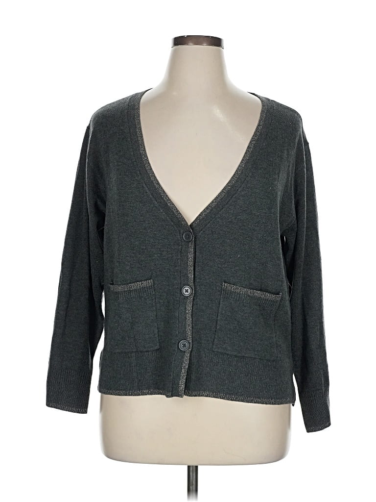 Pre-owned Soma Cardigan Sweater In Gray