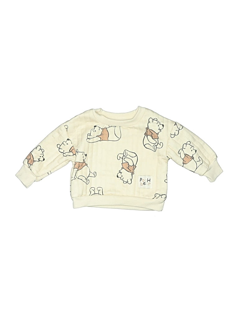 Pre-owned Disney Baby Babies' Pullover Sweater In White