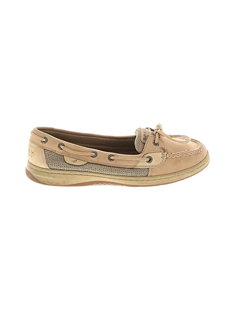 Pre-owned Sperry Top-sider® Flats Tan Shoes In Brown