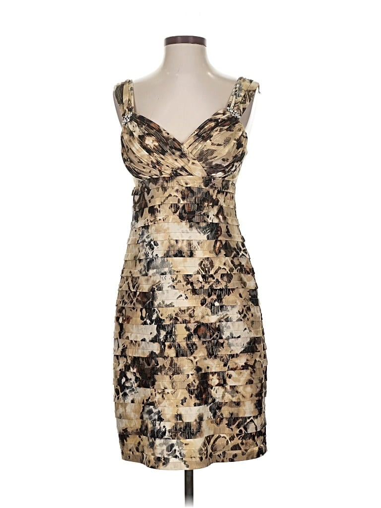 Pre-owned Dressbarn Cocktail Dress In Gold