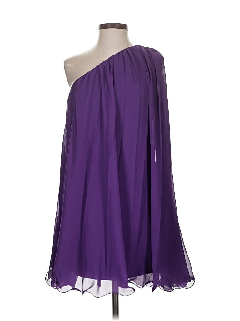 Pre-owned Mac Duggal Cocktail Dress In Purple