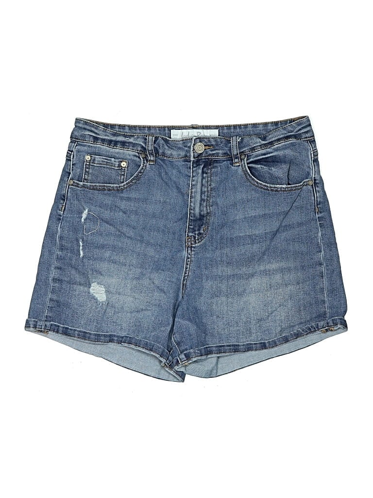 Pre-owned Indigo Rein Denim Shorts In Blue