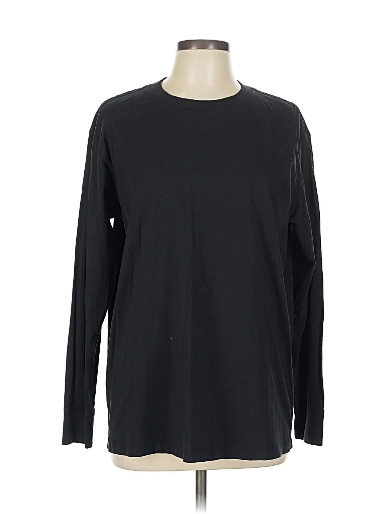 Pre-owned Lululemon Athletica Long Sleeve T-shirt In Black