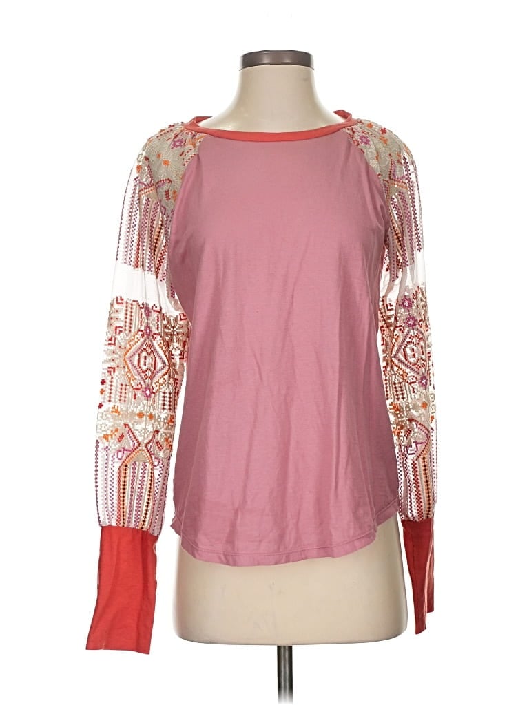Pre-owned Tiny Long Sleeve Blouse In Pink