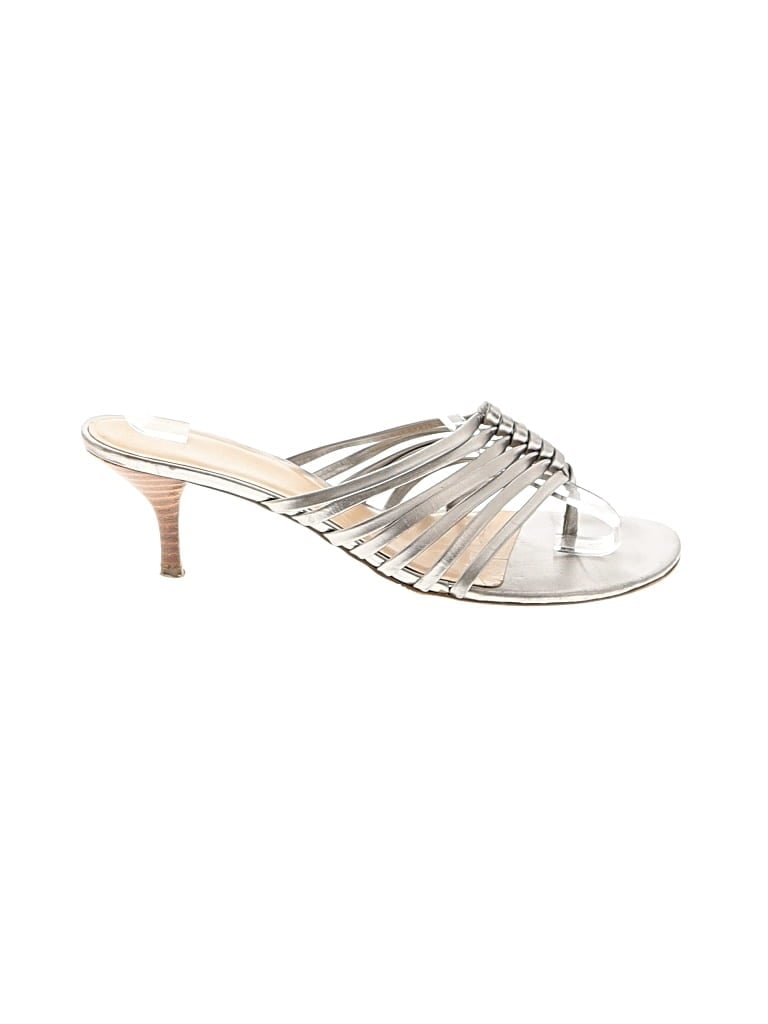 Pre-owned Ann Taylor Loft Sandals In Silver