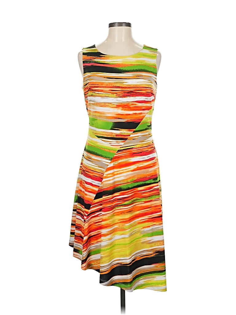 Pre-owned Ellen Tracy Cocktail Dress In Orange