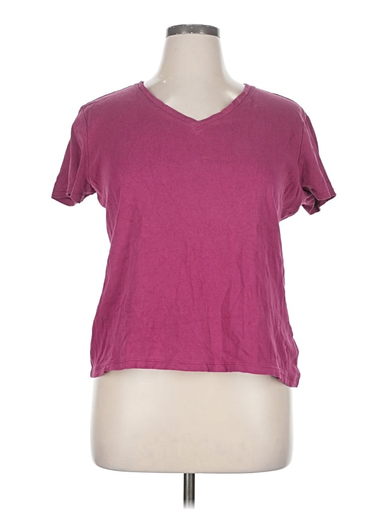 Pre-owned Eddie Bauer Short Sleeve T-shirt In Pink