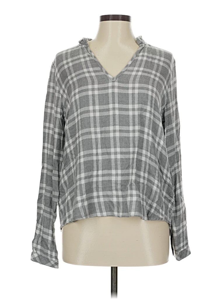 CLOTH & STONE X ANTHROPOLOGIE Pre-owned Long Sleeve T-shirt In Gray