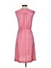 Talbots 100% Polyester Solid Pink Casual Dress Size 4 - photo 2