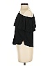 Gibson 100% Rayon Black Short Sleeve Top Size XXS - photo 5
