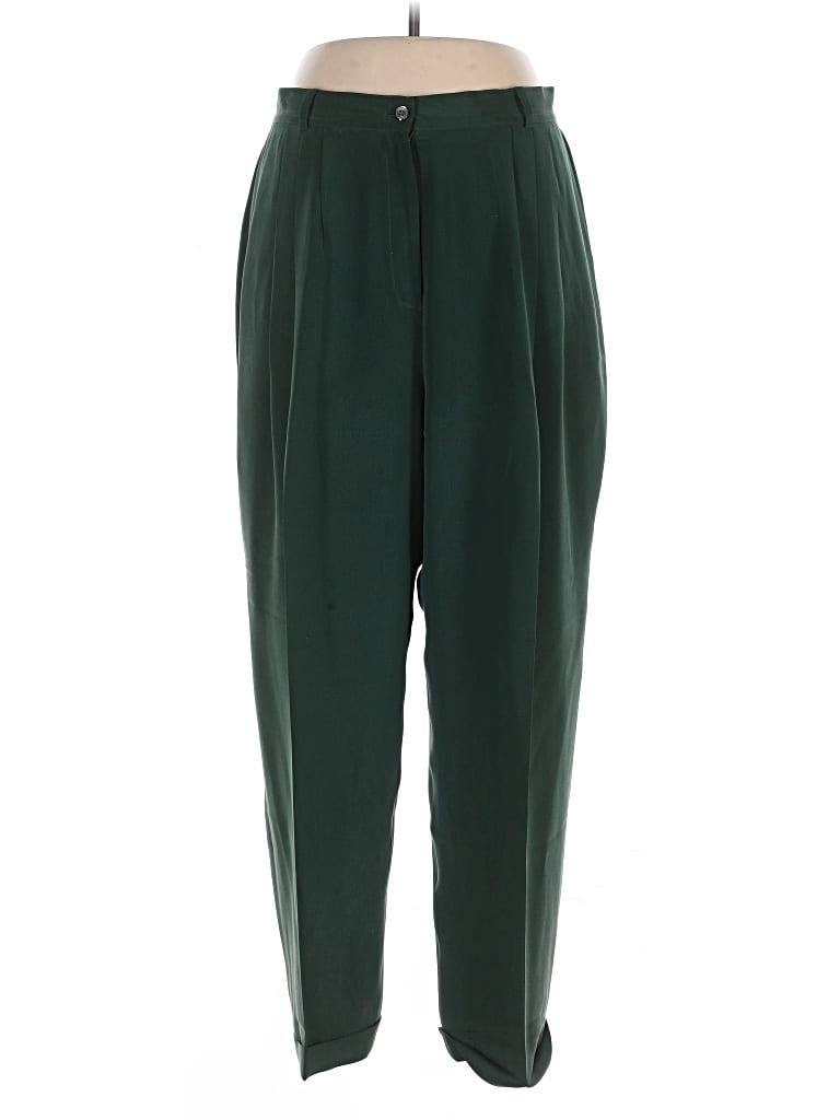 Pre-owned Jones New York Silk Pants In Green