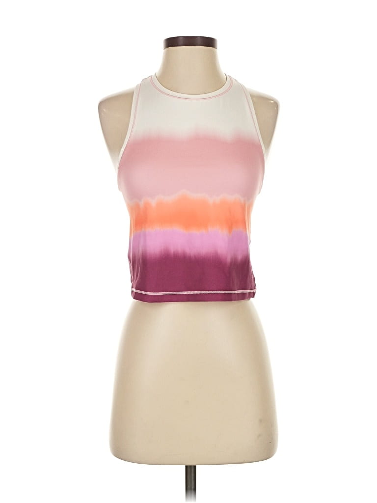 Pre-owned Athleta Tank Top Pink Halter Neckline Tops