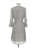 Sophie Max 100% Polyester Print Gray Ivory Casual Dress Size L - photo 2