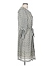 Sophie Max 100% Polyester Print Gray Ivory Casual Dress Size L - photo 4