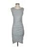 Leith Solid Gray Casual Dress Size S - photo 1