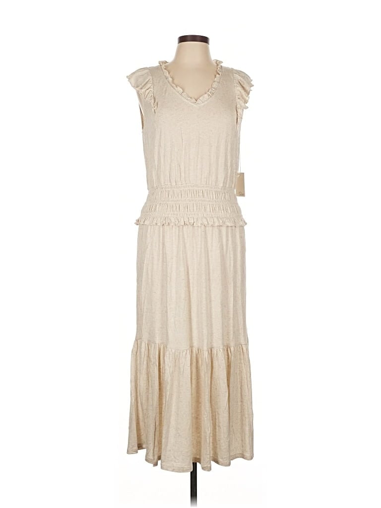 Ava James Casual Dress In Neutral