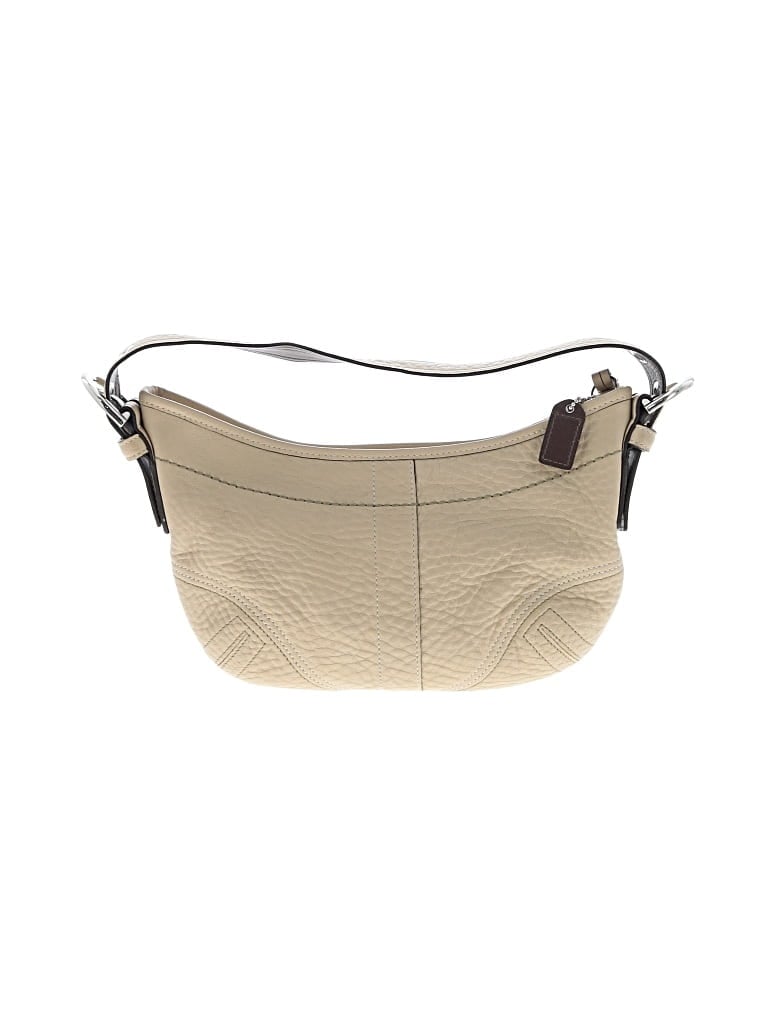 Pre-owned Coach Leather Satchel In White