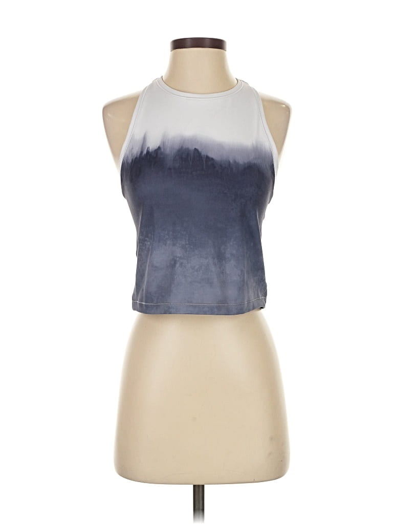 Pre-owned Athleta Tank Top Blue Halter Neckline Tops