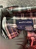 Ralph Lauren 100% Cotton Plaid Green Gray Long Sleeve Button-Down Shirt Size 5 - photo 3