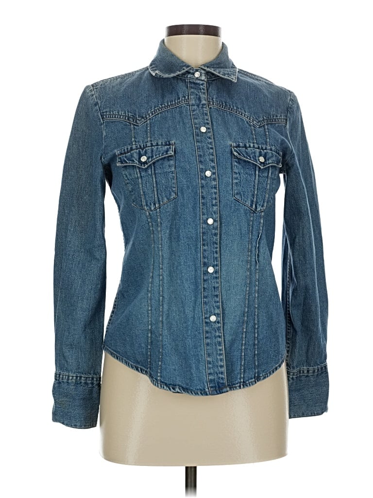 Pre-owned Gap Factory Store Denim Jacket In Blue