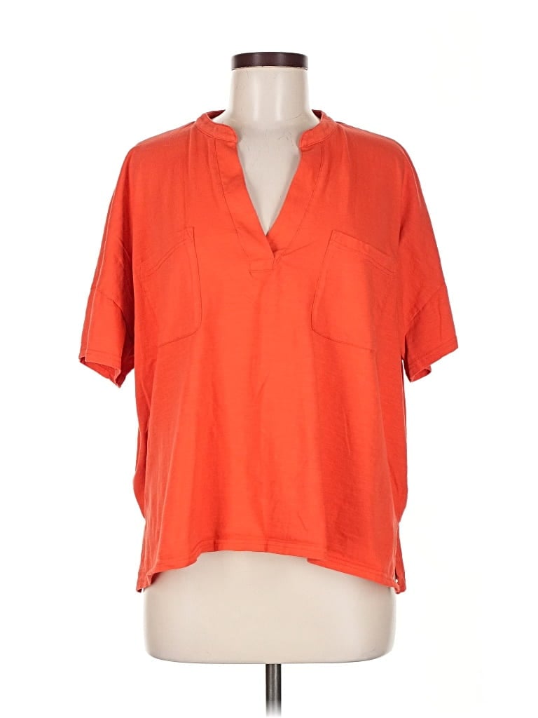 Pre-owned Mersea Short Sleeve Blouse In Orange