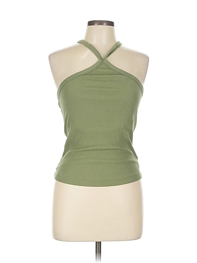 Pre-owned Old Navy Sleeveless Top Green Halter Neckline Tops