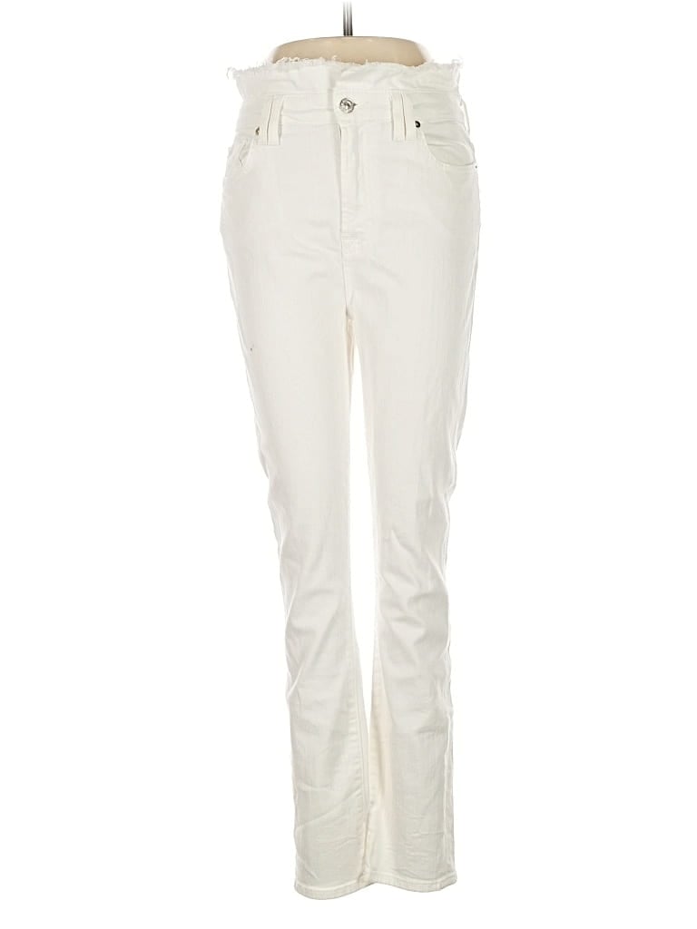 Pre-owned 7 For All Mankind Casual Pants In White