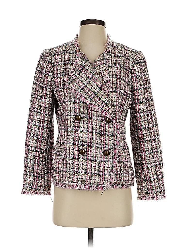 Pre-owned Ann Taylor Blazer Jacket In Pink