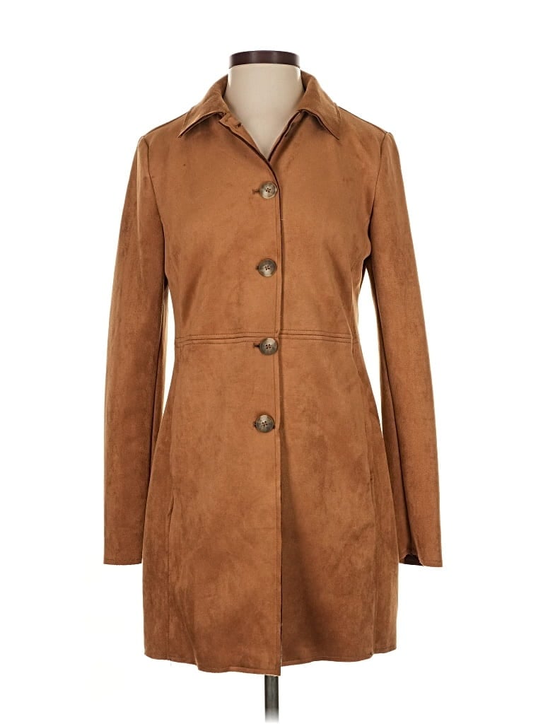 Pre-owned T Tahari Coat In Brown