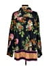 Ellen Tracy Floral Black Long Sleeve Blouse Size 2 (estimated) - photo 2
