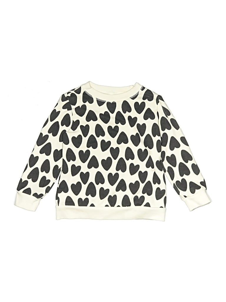 Pre-owned Cat & Jack Kids' Pullover Sweater In White